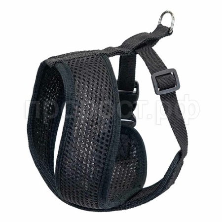 Шлейка текстиль 3х-слойн Инфинити XL + 3D-сетка грудь 50-70см черная/35524/Дарэлл