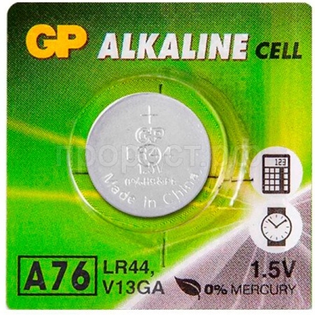 Батарейка GP A76 AG13 1шт табл