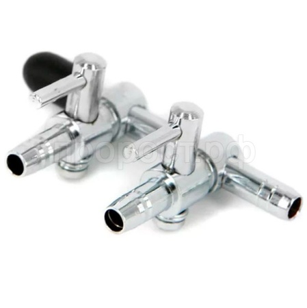 Краник металл А002 на 2 выхода/400062