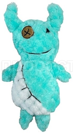 Игрушка с Мишка бирюзовый плюшевый с пищалкой 16см/С7392/ЗР