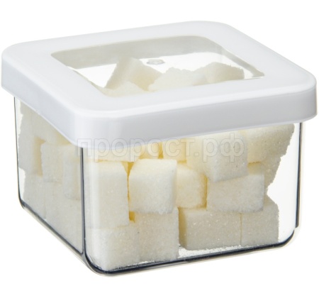 Емкость д/сыпуч. прод. 0,5л СТЕП белый М1290 /12шт/М-пласт 