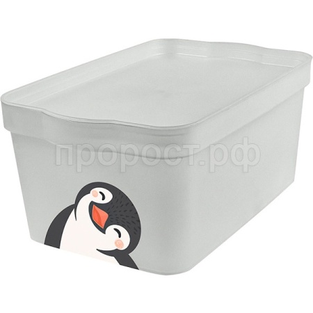 Ящик д/хранения 7,5л Lalababy пингвин LA5123