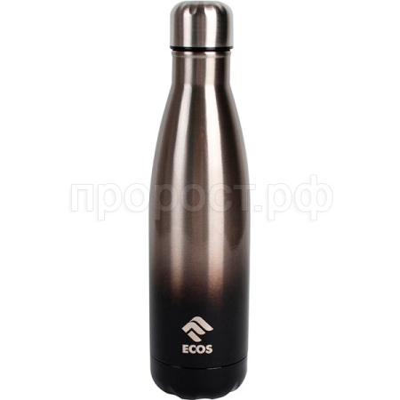 Термос-бутылка 0,5л черный градиент 323499 /50шт/Ecos