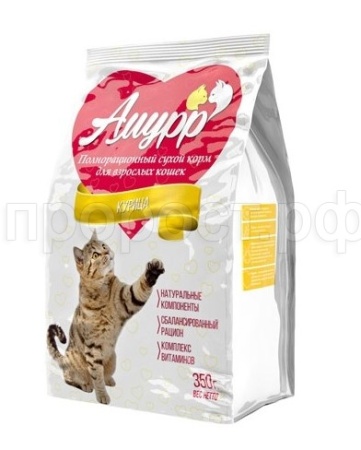Корм для кошек Амурр 350г сухой курица