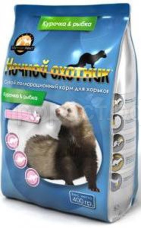 Корм для хорьков курица Ночной охотник 400гр 