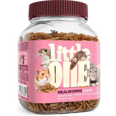 Лакомство для грызунов Мучной червь Литтл Ван  70гр