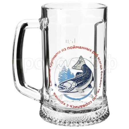Кружка д/пива 500мл Ладья на рыбалке 04С1144-54ДЗНар/8шт/ДК