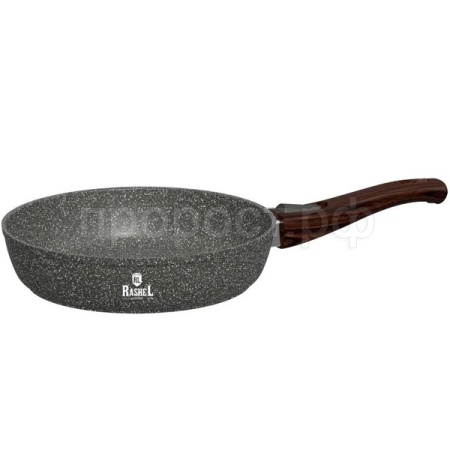 R-11826 Сковорода алюмин. литая D26 с антипр. покр. индук. съем.ручка дно серый гранит /12шт/Маруся