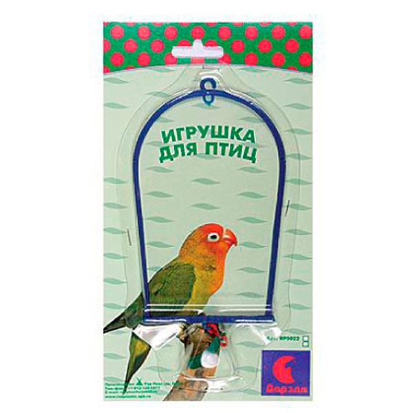 Игрушка д/птиц Качель блистер серый/5022/Дарэлл