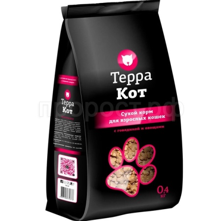 Корм для кошек Терра Кот говядина совощами 400г