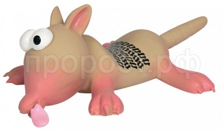 Игрушка с Крыса с пищалкой бежевая из латекса 22см/ЛС167/Евро