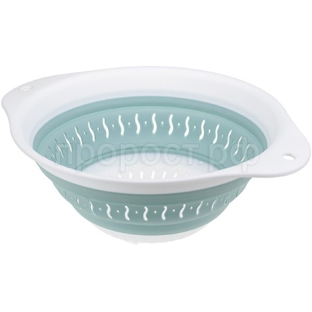 Дуршлаг круглый ФЛЕКС складной морская волна М1128 /20шт/М-пласт 