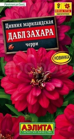 Цинния Дабл Захара черри 5шт 