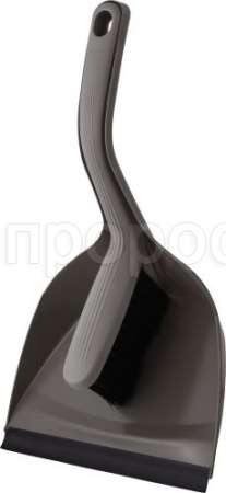 Щетка-сметка с совком Spin&Clean Rock'n'Roll с ручками антрацит SС5517 /ПР