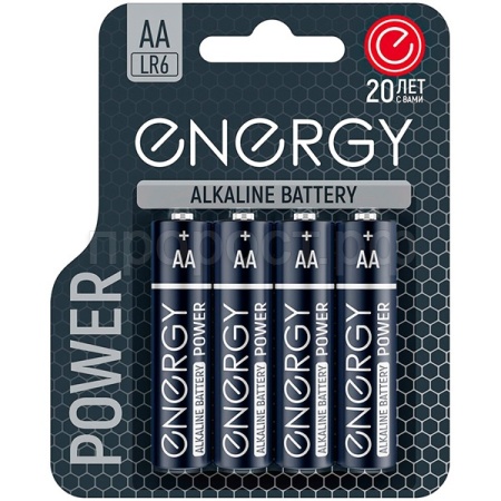 Батарейка Energy Alkaline Power LR6/4B АА (4шт) /144шт/107044