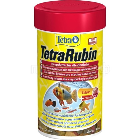 Корм для рыб Tetra Rubin банка 100 мл хлопья для усиления  насыщенности окраса рыб