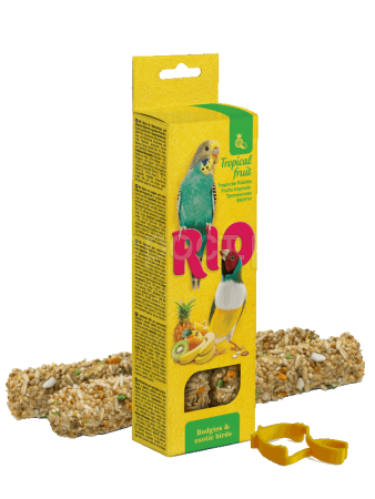 Лакомство РИО для волнистых попугаев и экзотов Тропические фрукты 2шт 40гр