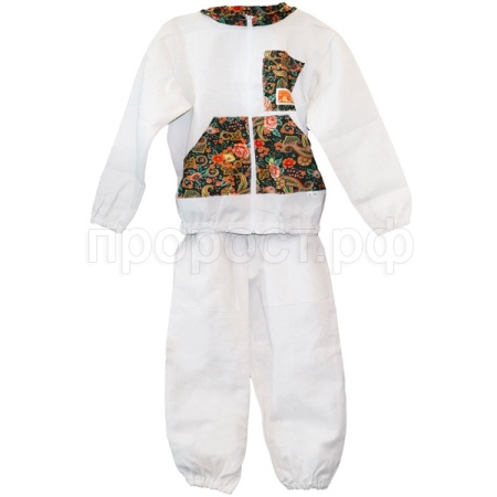 Пчелы Костюм Двунитка яркий орнамент (к на молн+ш) 48-50р-р /ЧК