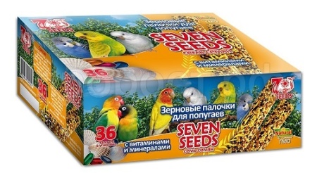 Лакомство для птиц Палочки SEVEN SEEDS Витамины,минералы SHOW BOX 36шт