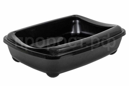 Туалет д/кошек ЭЛЬВА д/мейн-кунов глубокий 56*43*15см черный/2911/Дарэлл