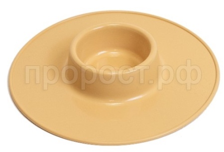 Миска-поднос пластик д/кошек 500мл бежевая/2322беж/Дарэлл