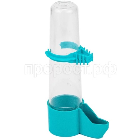 Поилка д/птиц Евро высокий носик 100мл бирюза/5072