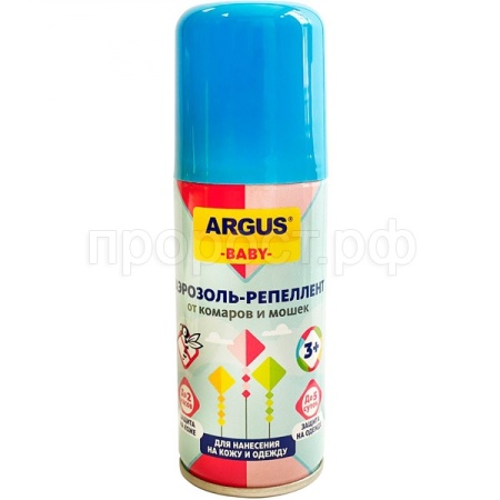 ARGUS BABY Аэрозоль от комаров для детей с 3 лет 100мл 
