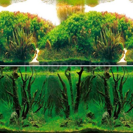 Фон для аквариума Зеленые холмы/Подводный лес 0,3*15м 9084/9085/Триол