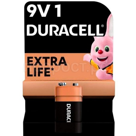 Батарейка Duracell Крона 9V Extra Life