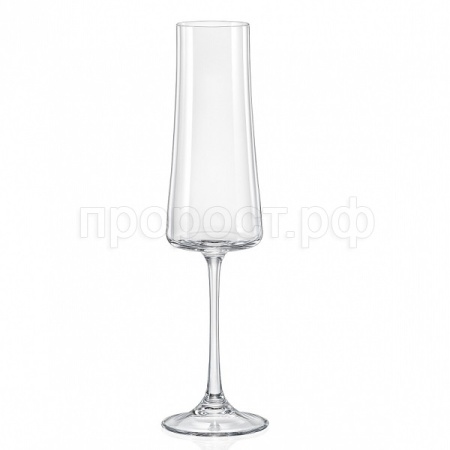 Набор бокалов для шампанского "XTRA" 210мл (6шт) /CR210104X /8шт/CRYSTALEX