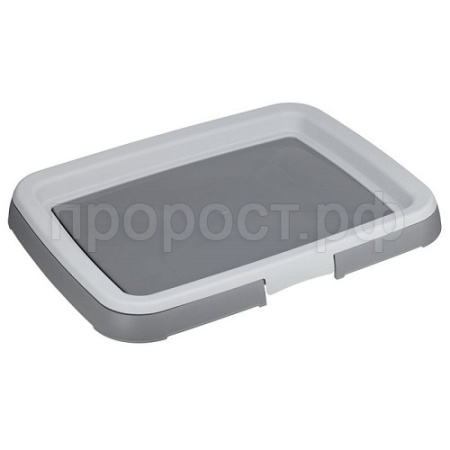 Лоток под пеленку д/собак 45*34см смоки /М1845/М-пластика