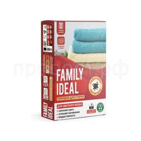Порошок стиральный Family Ideal 350гр автомат универсал 