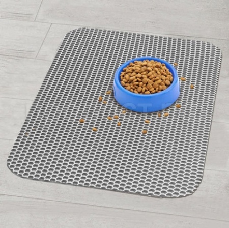 Коврик для туалета чистый пол серебро 37*60см Зверье мое 