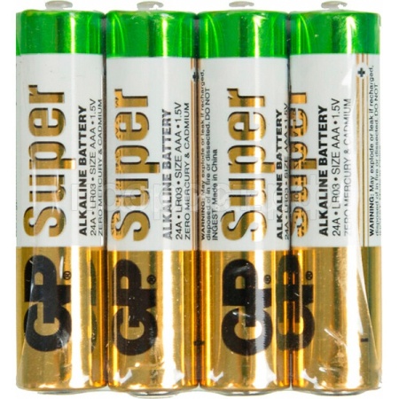 Батарейка GP Super Alkaline G-TECH AAА 4шт пленка