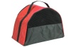 Сумка переноска ЧИП Полукруглая №2 нейлон с сетчатым окном 42*21*28см/9047красная/Дарэлл