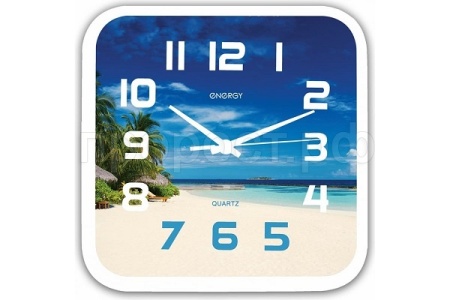 Часы настенные кварцевые ENERGY модель пляж ЕС-99 009472