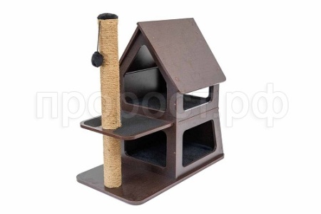 Когтеточка Домик КОТТЕДЖ-МЭЙНКУН-Тетрис 88*54*94см венге/8288/Дарэлл
