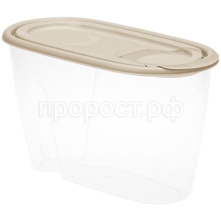 Емкость для сыпучих продуктов 0,9л латте  