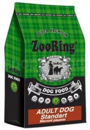 Корм для собак ZooRing Adult Standart мясной рацион для собак всех пород 10кг