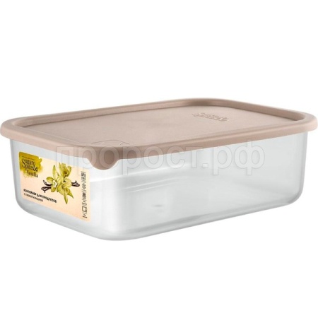 Контейнер д/продуктов 1л Sugar&Spice прямоуг. латте с гибкой крышкой SE1677 /15шт/ПР