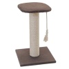 Когтеточка Столбик квадратная с полкой 37*37*49см ХАЙТЕК 