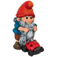 Гномик Тим с газонокосилкой 31см Ф244