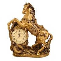 Часы Конь(золото)  L48W22H55см 713124/SH015 