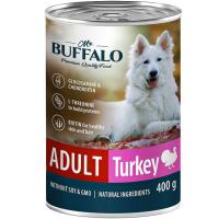 Собаки Mr.Buffalo ADULT д/собак Индейка 400гр консервы/9шт/В405