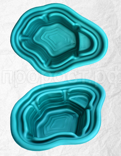 Пруд Байкал 190л зеленый 136*102*38см /ПЛ