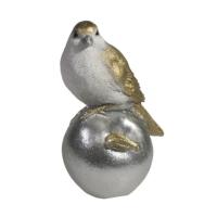 Птичка на яблоке (золото+серебро) L6,5W8H12,5 715286/D093