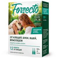 Капли Форсекто для собак и щенков п/блох и п/клещей от 20 до 30кг 30мл//Астрафарм