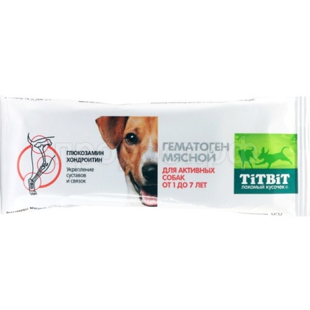 TIT BIT Гематоген мясной для активных собак