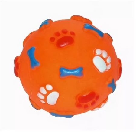 Игрушка для собак Мяч косточки 6см винил/DB018-S