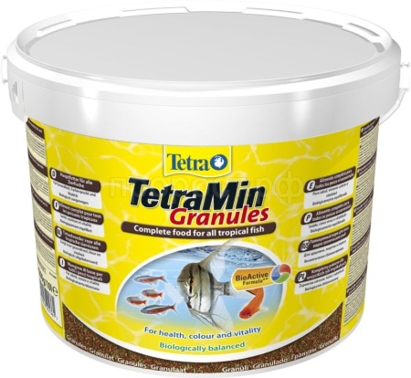 Корм для рыб Tetra Min Granules ведро 10 л гранулы для рыб